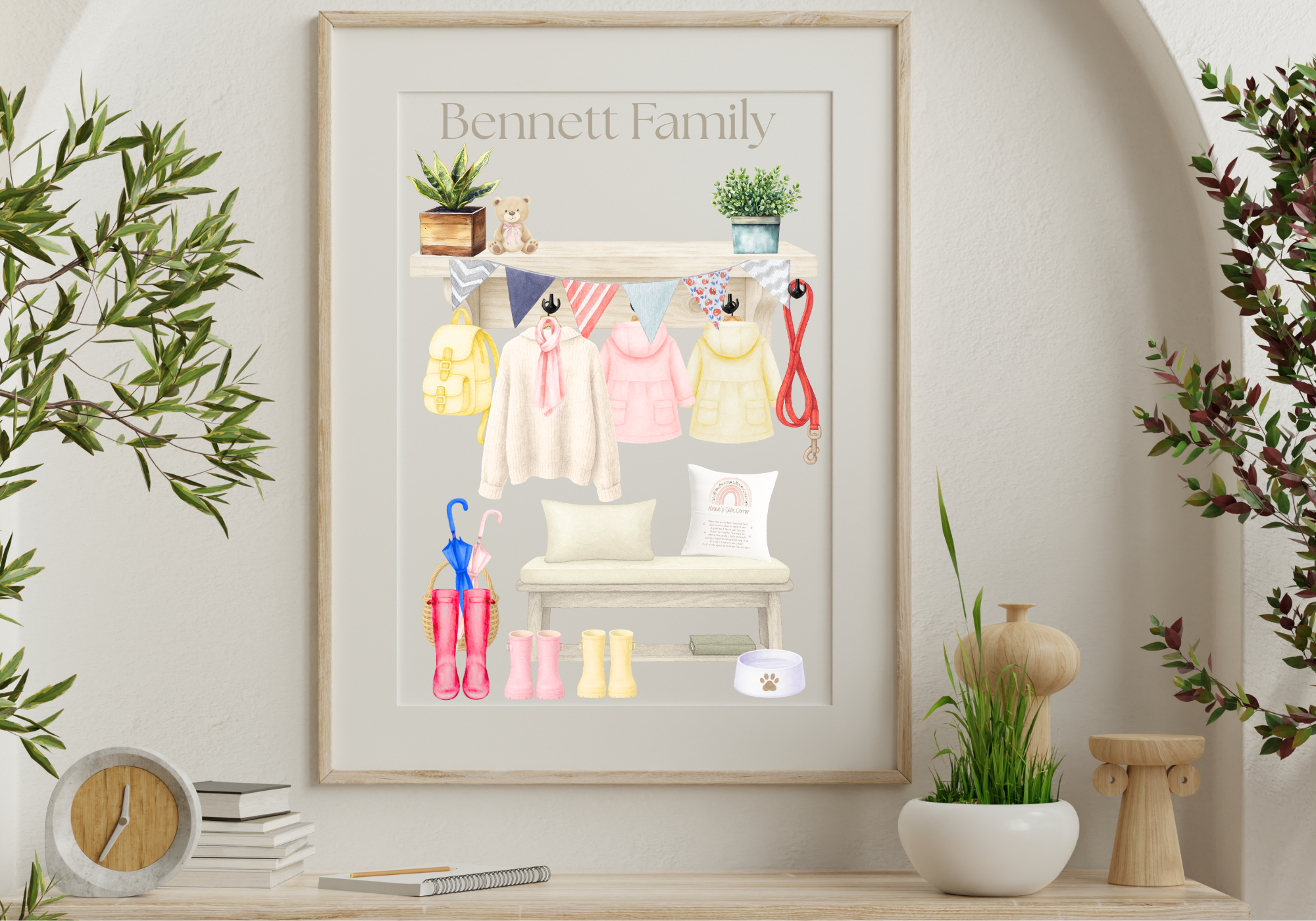Personalised Hallway Family Prints, A Large Range of Images to choose from to make it personalised to your family