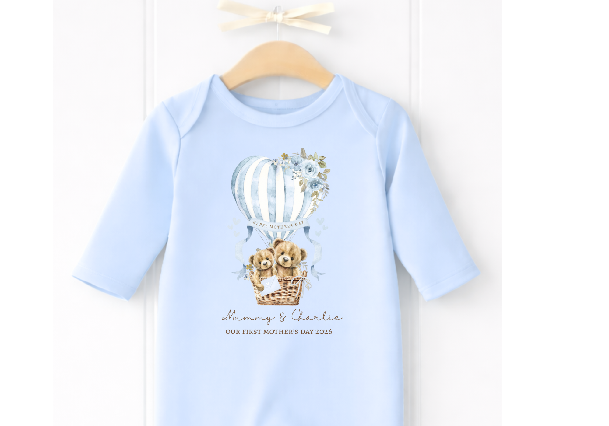 Personalised Baby Grows for Mothers Day, With A Range of Designs To Choose From & Personlaised