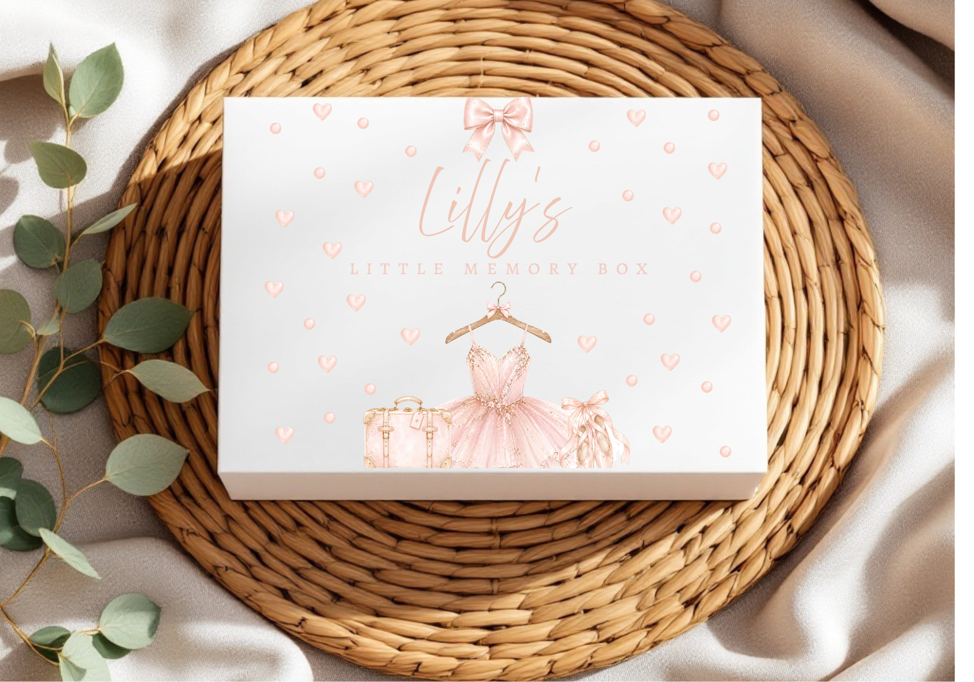 Personalised Ballerina Design Magnetic Memory Boxes. Would make a lovely Keepsake /newborn gifts or Just Because