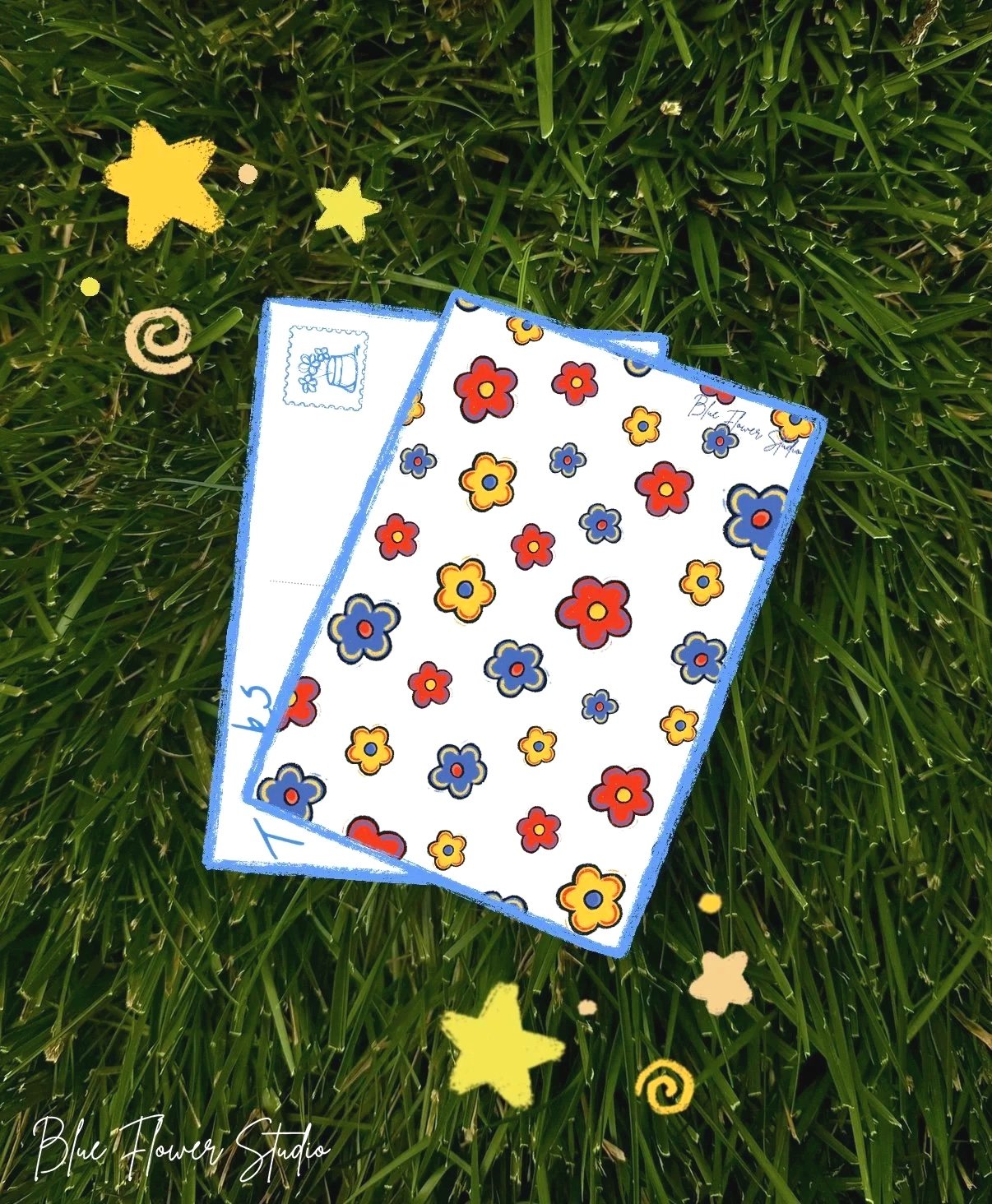 DAISY CHAINS POSTCARD