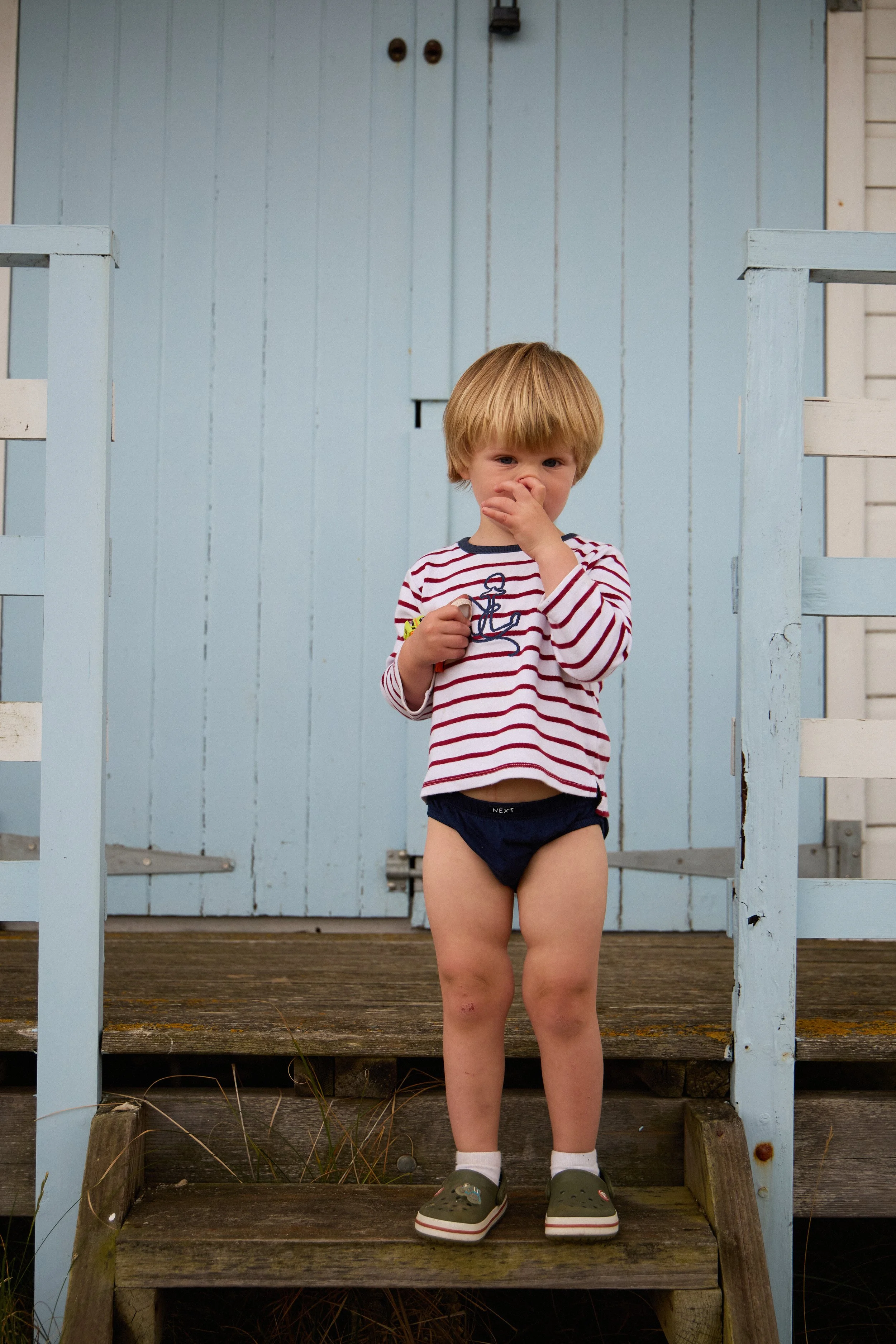 Beach photoshoot in Old Hunstanton Norfolk, beach huts.