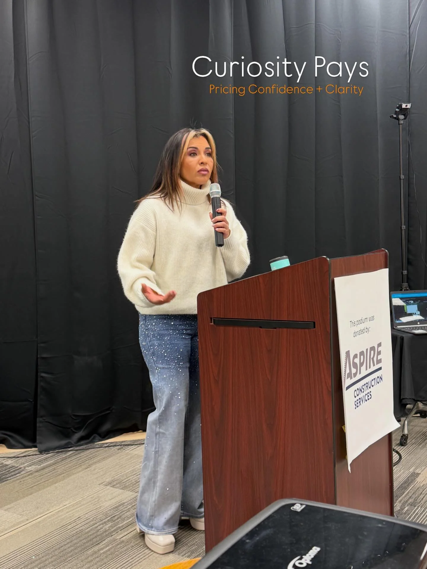 Gabriela Speaking at Gateway to Dreams Foundation