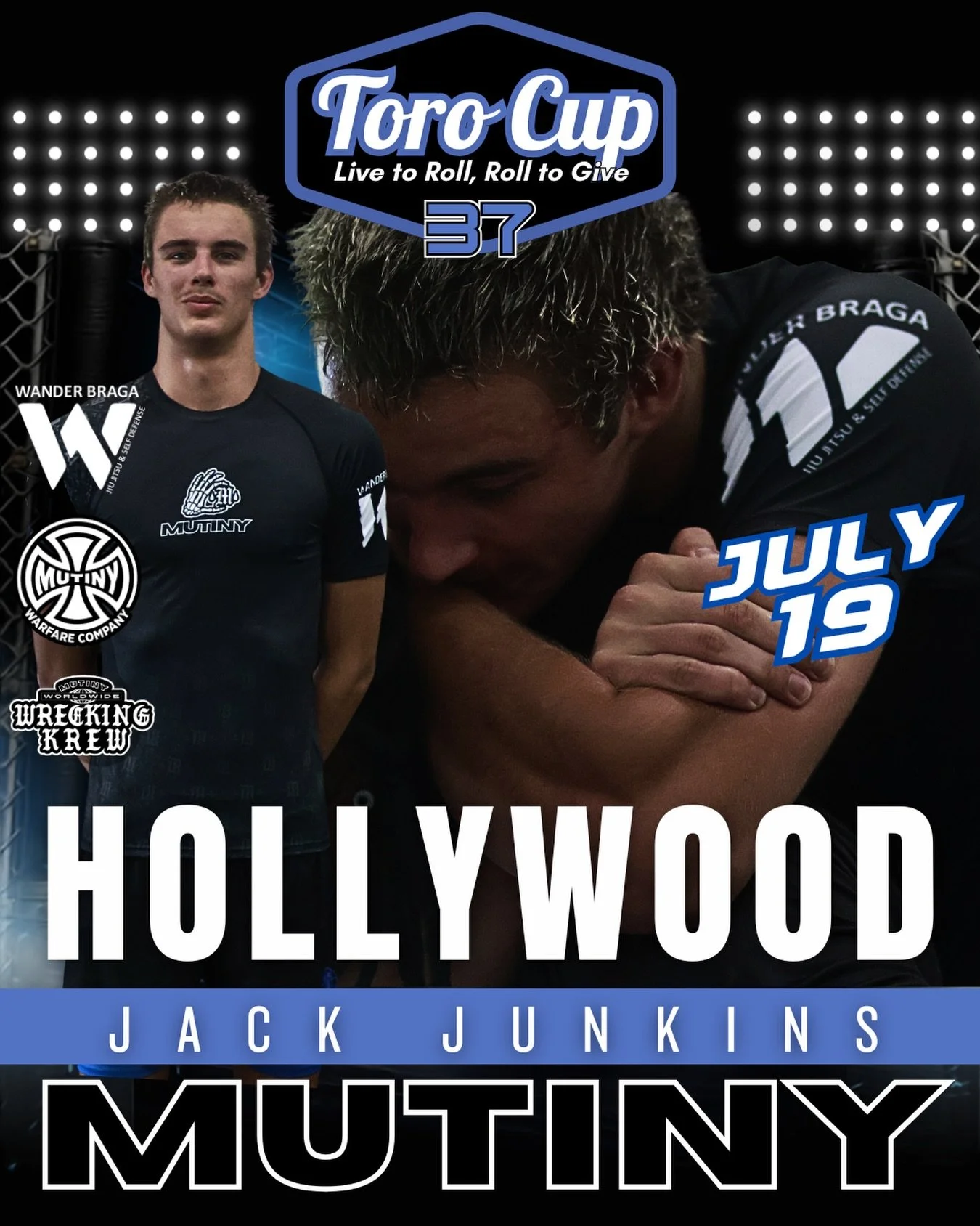 Two more sleeps before @jackjunkins24 lights up the room @torocupbjj  Get ready for the big show. It&rsquo;s gonna be🧨🧨🧨