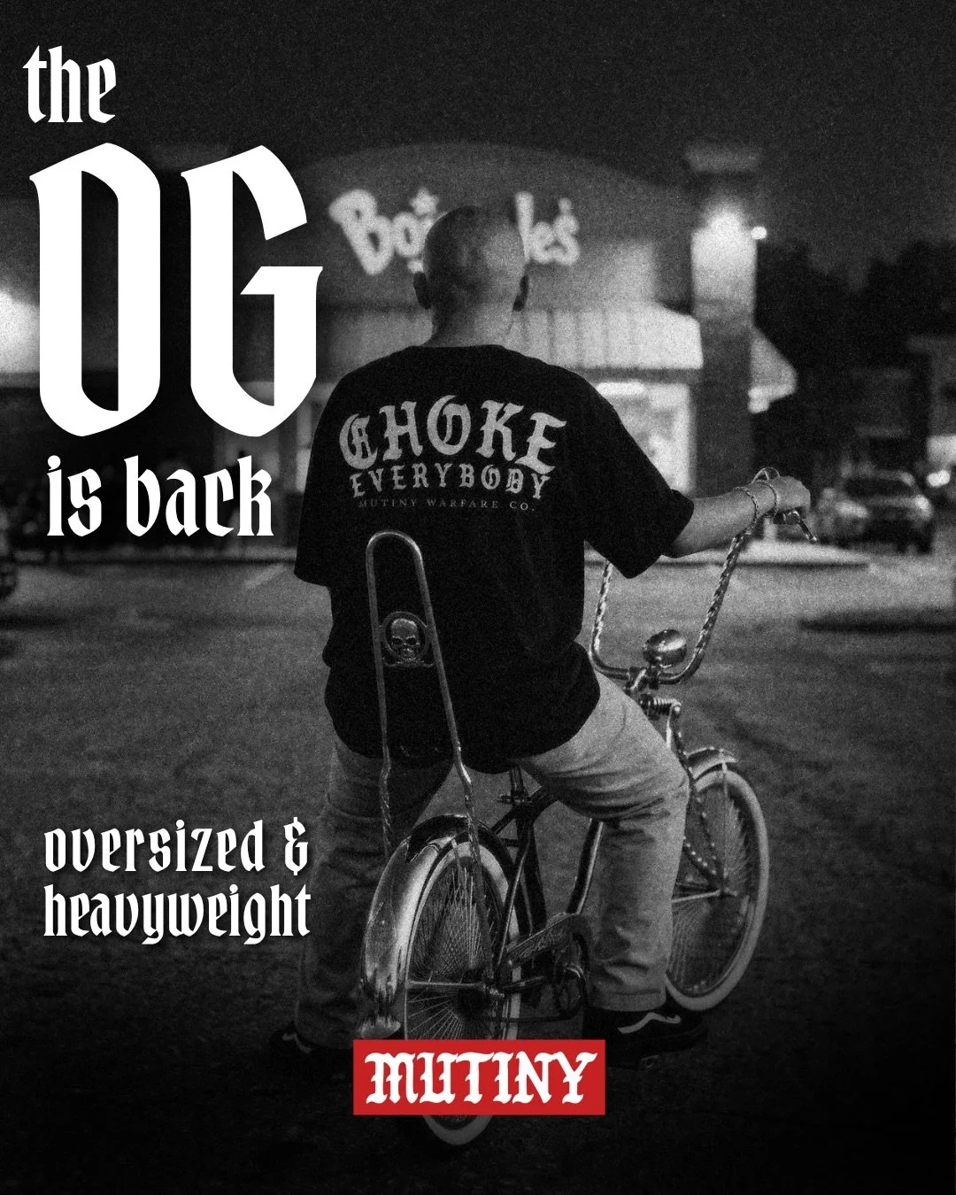 ⚠️The O.G. Choke is back!! ⚠️ Our premium Oversized Heavyweight tee is back on the block. Go cop yours now! Click product link or hit that link in the bio. 🏴&zwj;☠️CHOKE EVERYBODY!!🏴&zwj;☠️