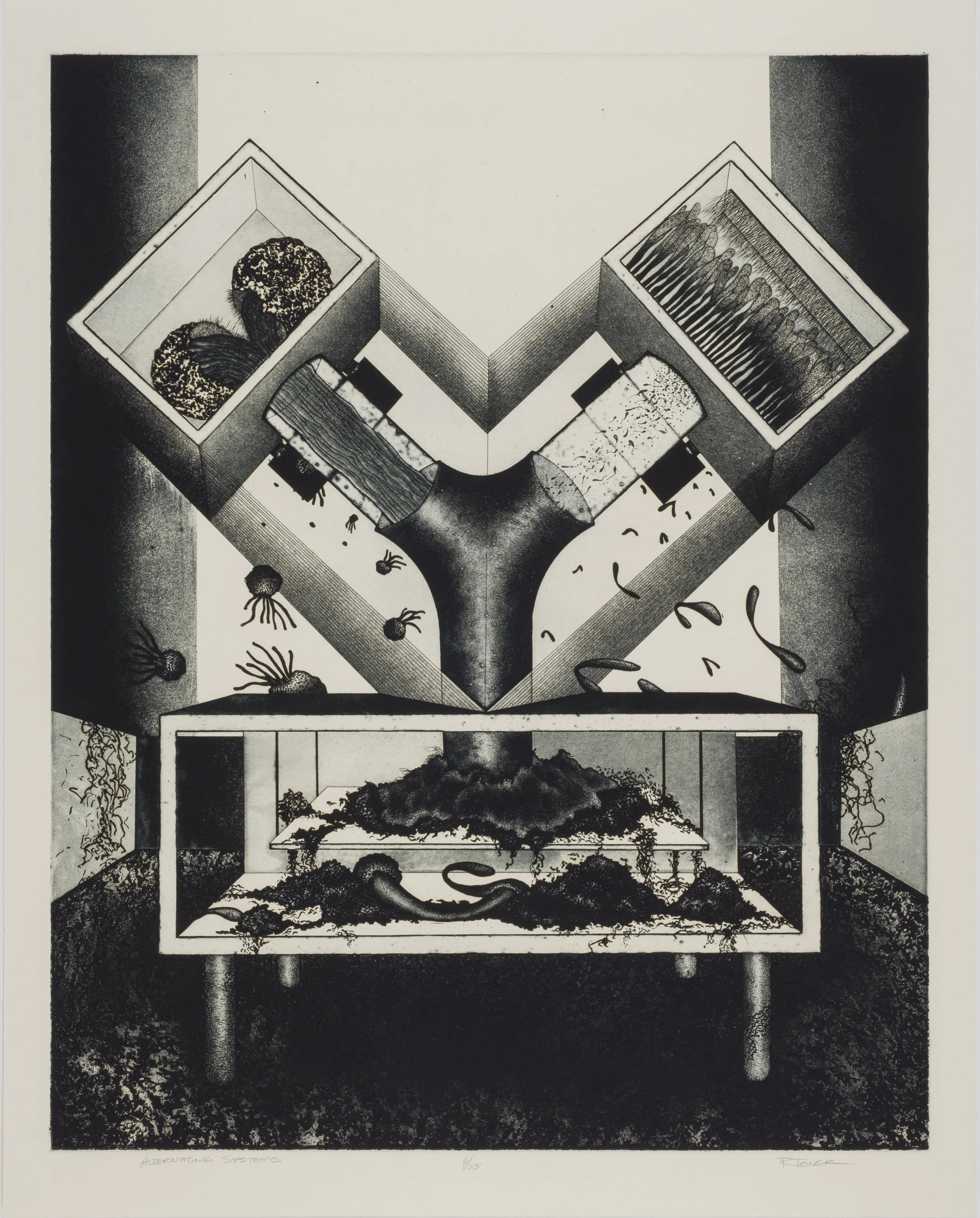 Alternating Systems, 23" x 30", 1970