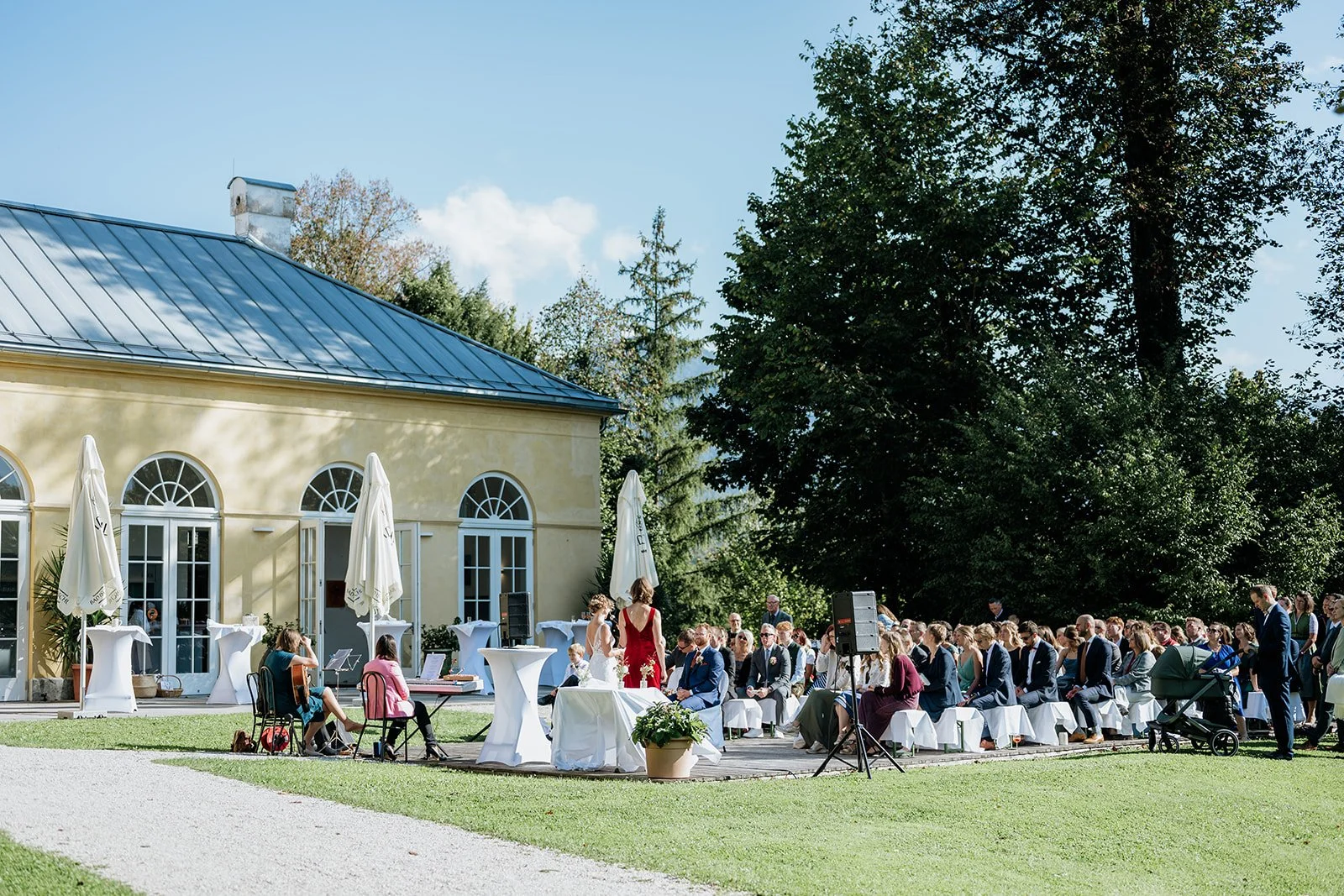 Freie Trauung auf der Terrasse der Kaiserlichen Stallungen Bad Ischl – Hochzeit im Salzkammergut