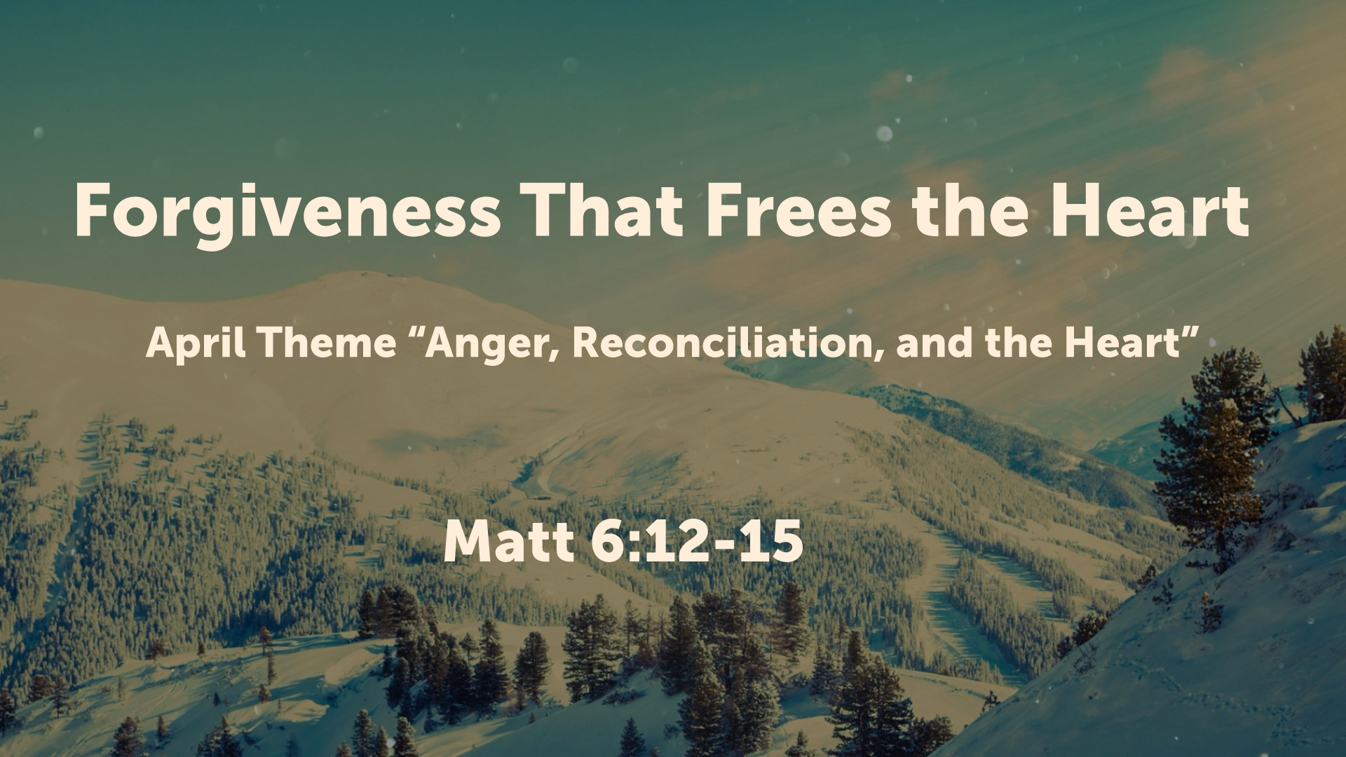Forgiveness That Frees the Heart