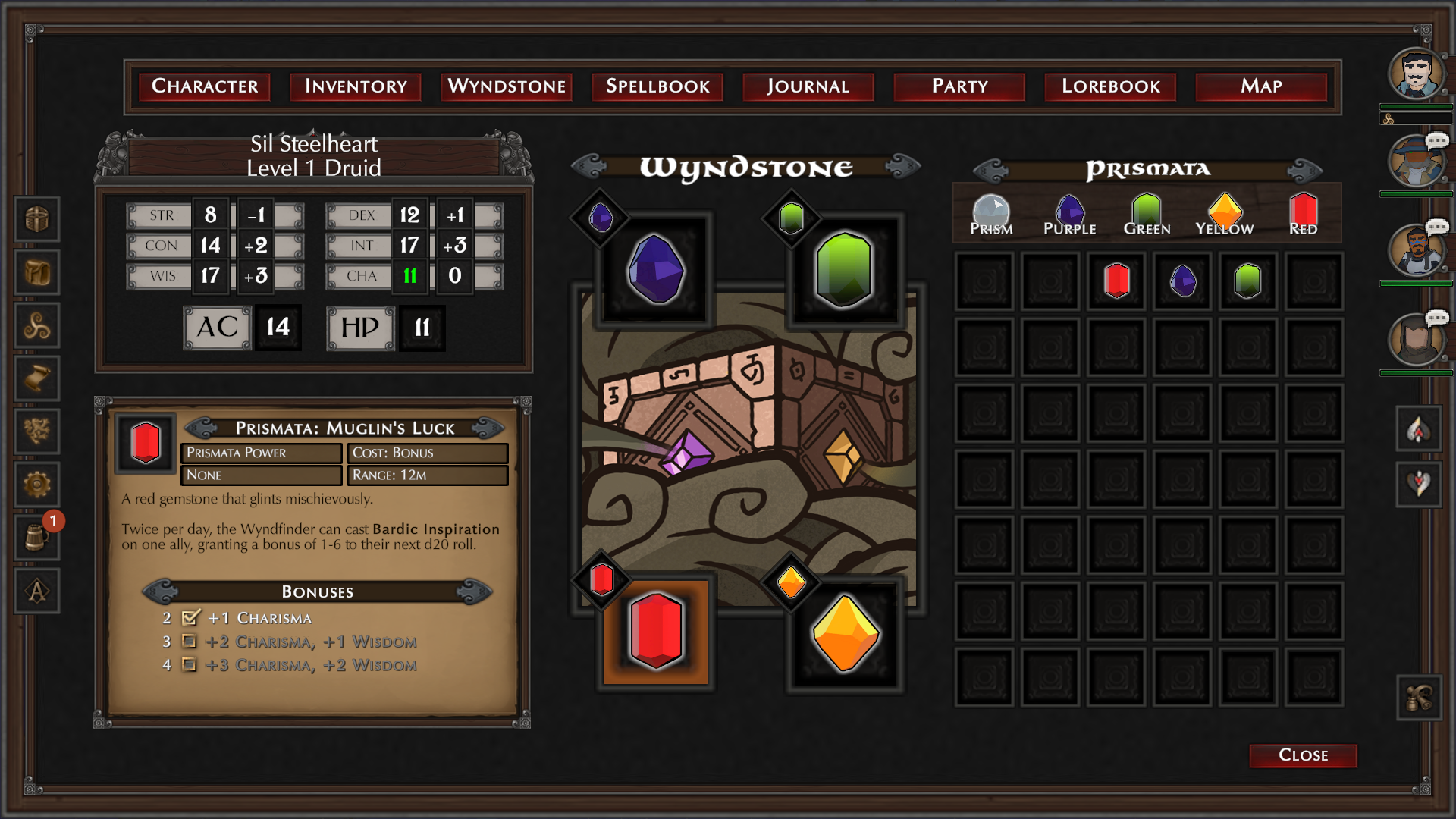 As a Wyndfinder, you have access to a unique power.  By affixing gems known as Prismata to your Wyndstone, you can fully customize your class to suit your playstyle.  Add spells to your Fighter, Wild shape to your Wizard, and so on.
