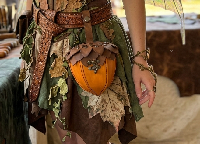 Leather Acorn Bag