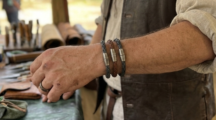Leather Braided bracelet