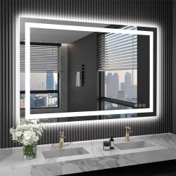 LED Bathroom Mirror with Touch Control