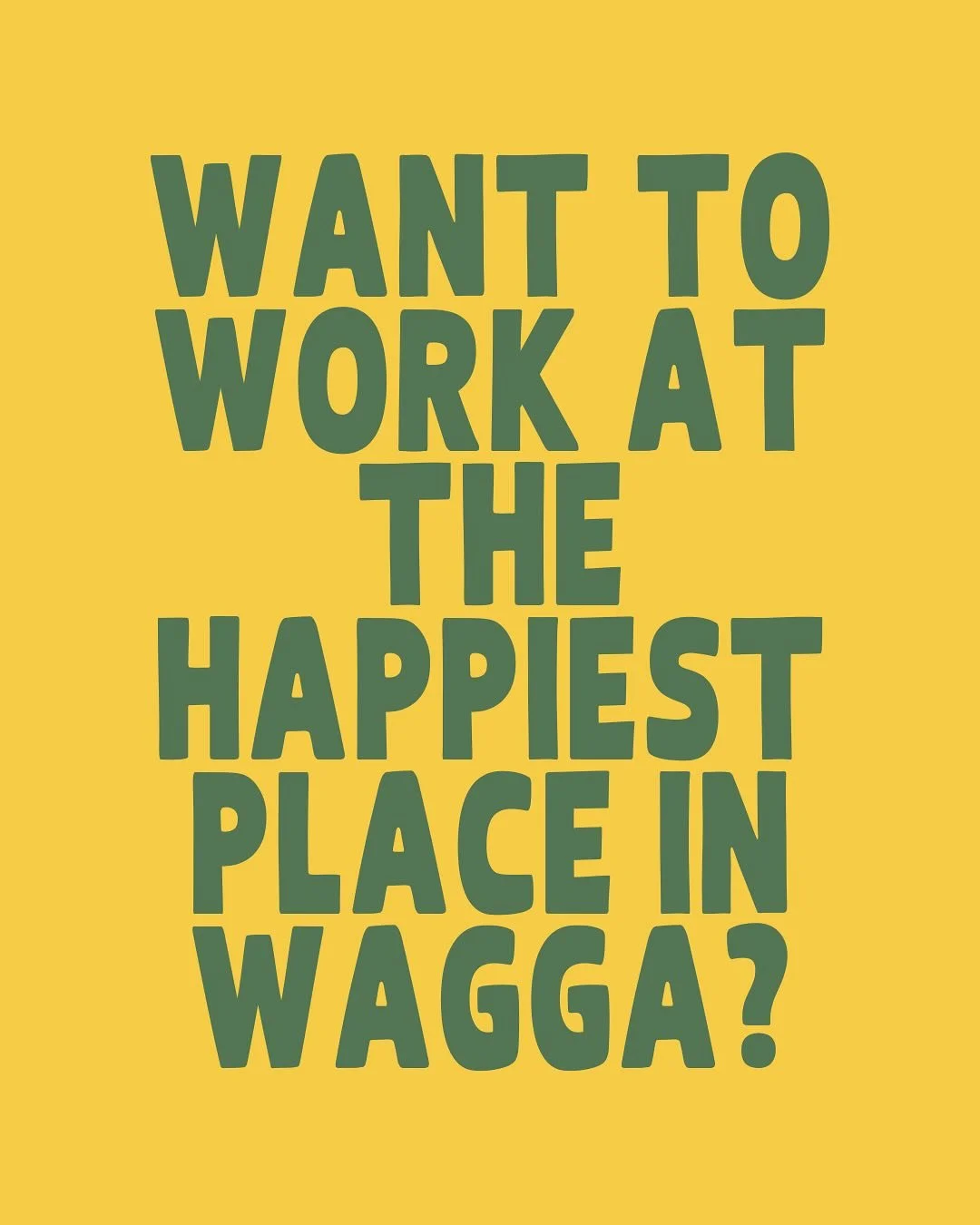 We&rsquo;re looking for great people with good vibes! Bonus if they&rsquo;re a foodie or enjoy relationships and people 🥰 Our goal is to be the happiest place in wagga - a place where you can be inspired with new meal ideas, do your weekly shop, cat