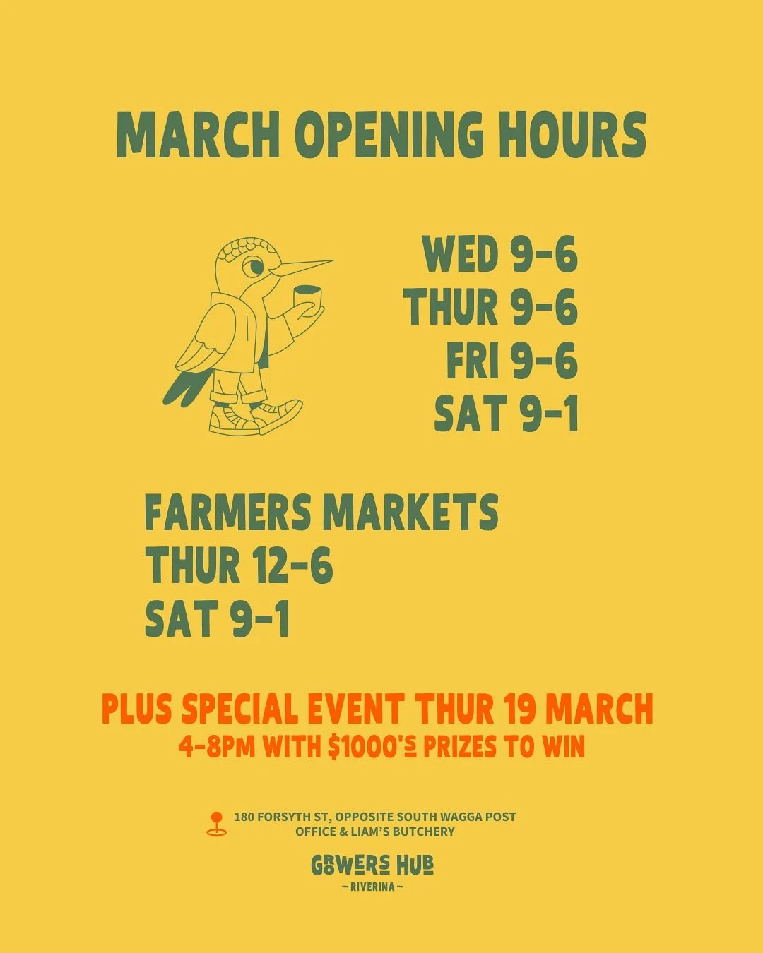 ExxxxCITING!!!! We&rsquo;re opening our doors a little more&hellip; come for a peek in March and DEF come for our official opening, 4-8pm Thursday 19 March 2026 ✨✨✨ live music, local bar with wine, gin and beer tasting, produce hall, kids activities 