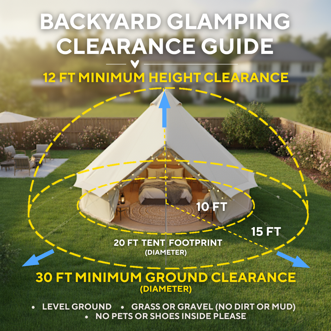 Simple Joys Glamping Rentals -  Backyard Glamping Clearance Guide