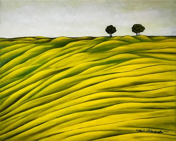 Land of Breather  30” x 24”  Acylic on Canvas 