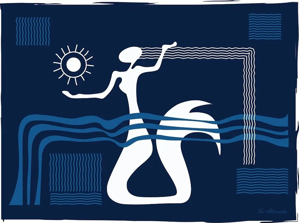 Greeting Noon Light-Blue