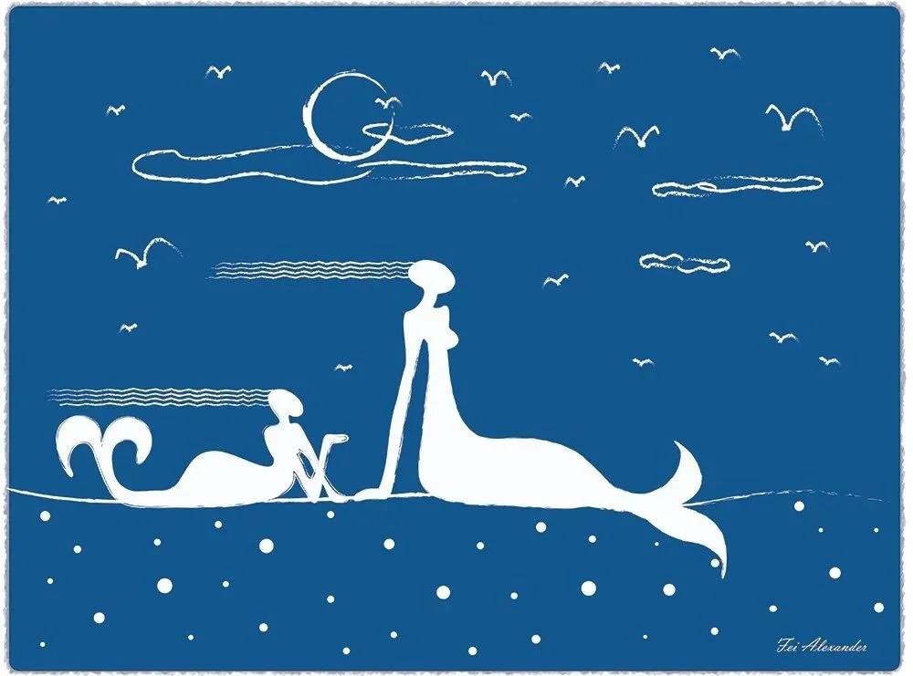 Showering Sunlight- Blue