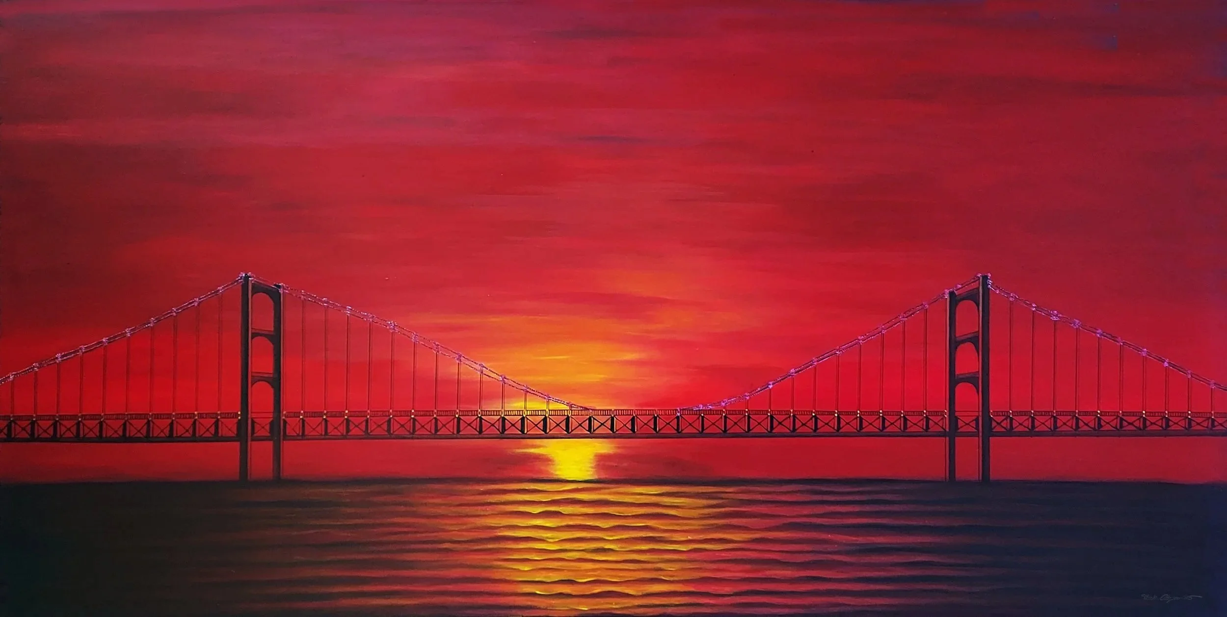 Symphony  60” x 30” x 3" maxD Acrylic on Canvas