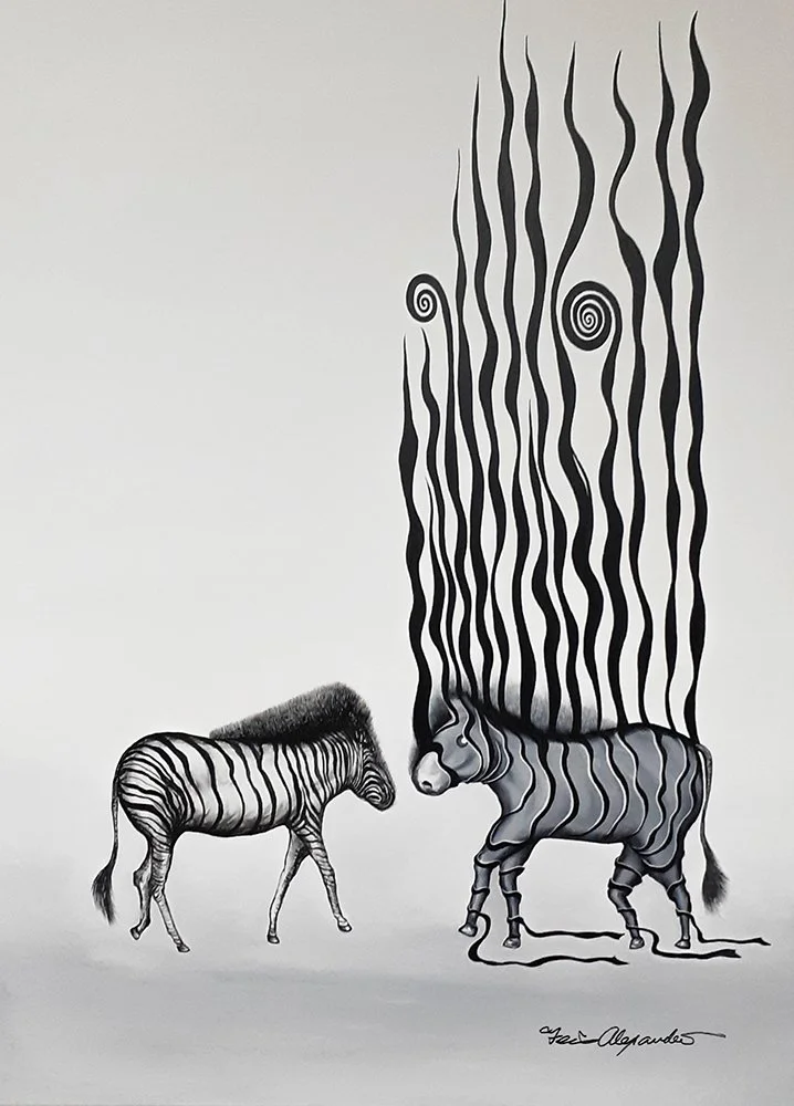 Deja Vu  
36” x 40” x 1” 
Acrylic on canvas