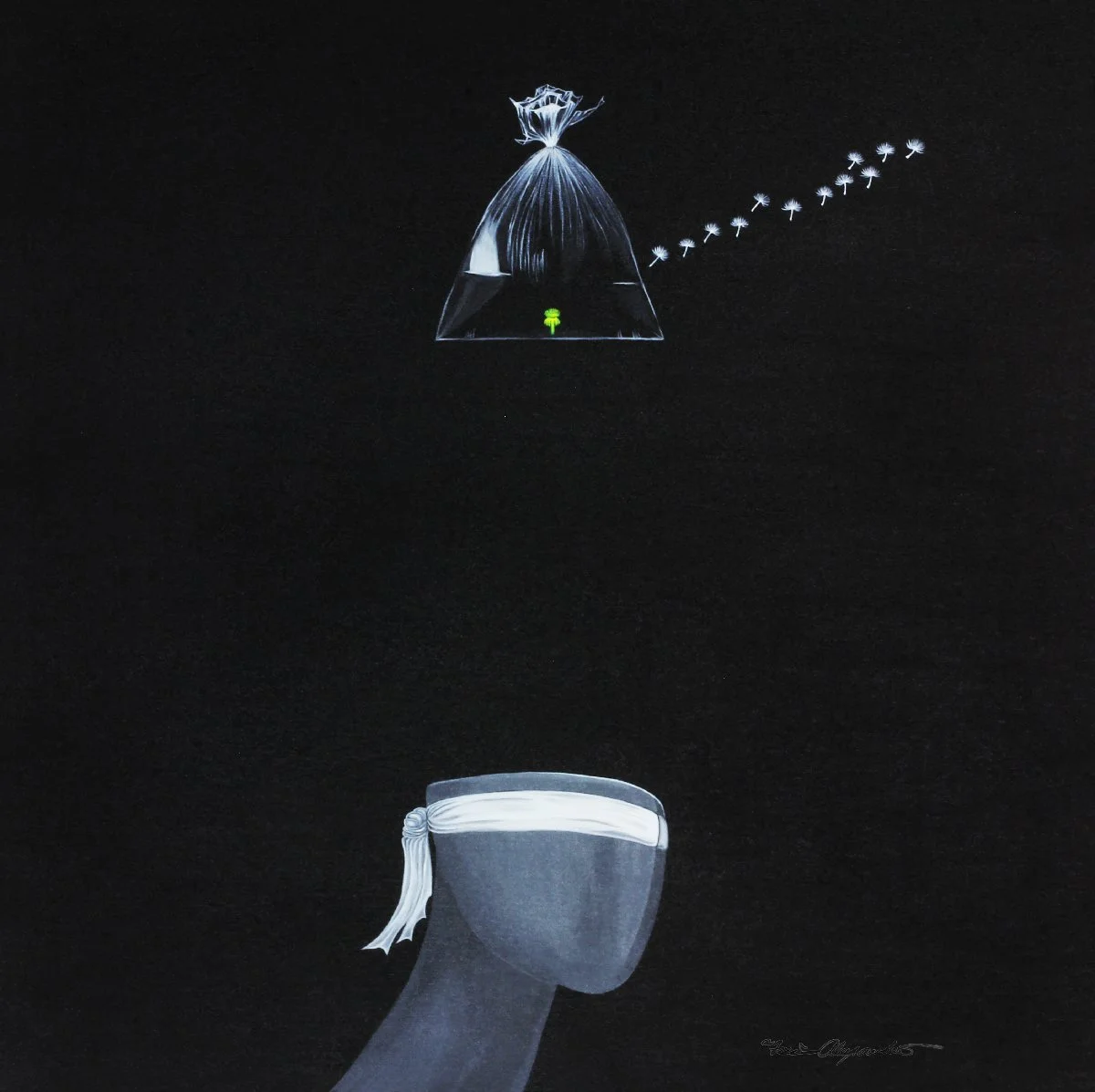 Freedom No. 2 
36” x 36” x 1” 
Acrylic on Burlap