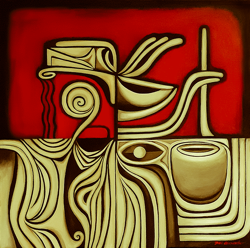 Taste of the Solo  30” x 30” x 1.5”  Acrylic on Canvas