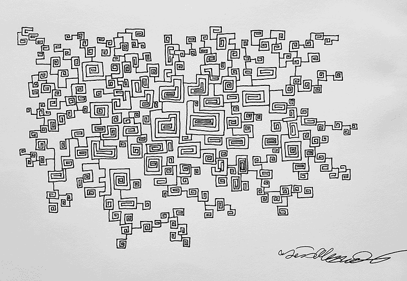 City Codes  [ 12” x 14”  Ink Pen on Sketch Paper]