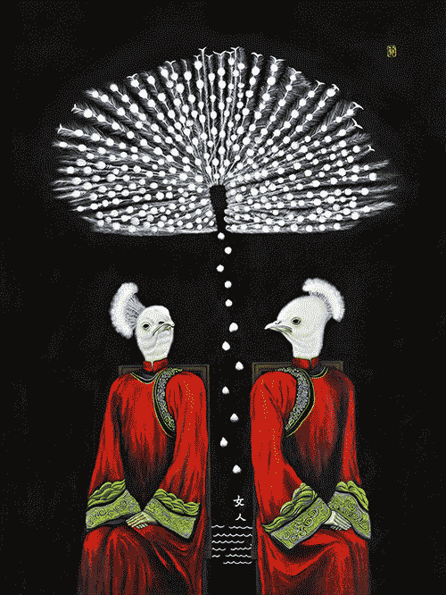 Mirror  36” x 48” x 1” Acrylic on canvas