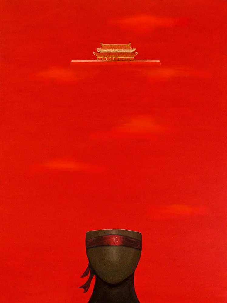 Red Impression  30" x 36" x 1"  Acrylic on Canvas