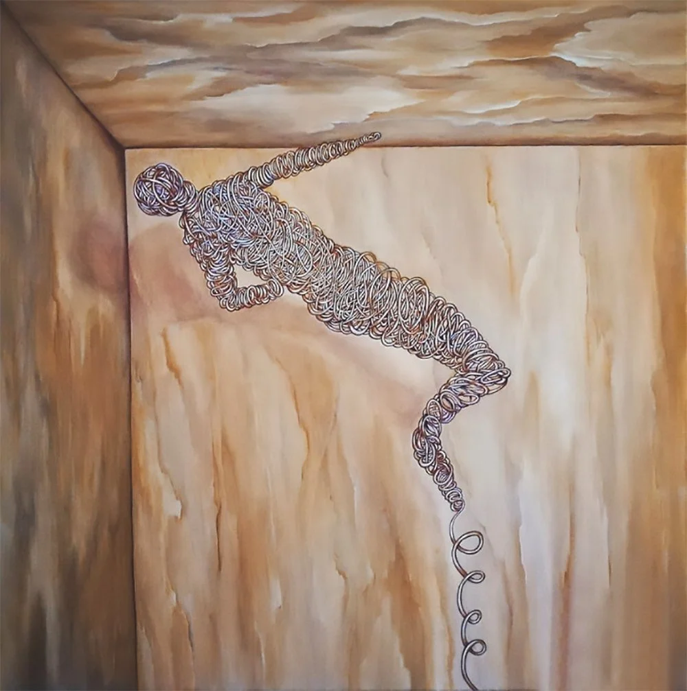 The Attempts of Escape 
30" x 30" x 1" 
Acrylic on Canvas