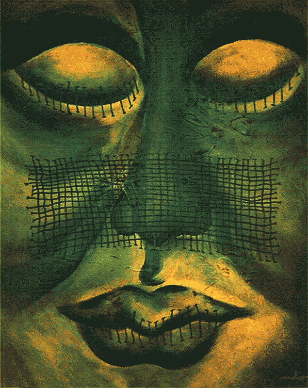 Untitled No. Eight  8” x 12” x 1.5”  Oil On Canvas