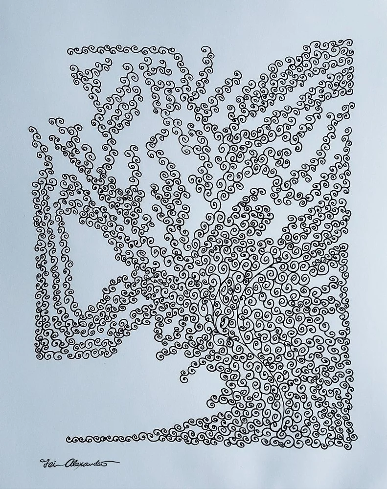 Fragrant Season  [ 12” x 8.5”  Ink Pen on Sketch Paper]