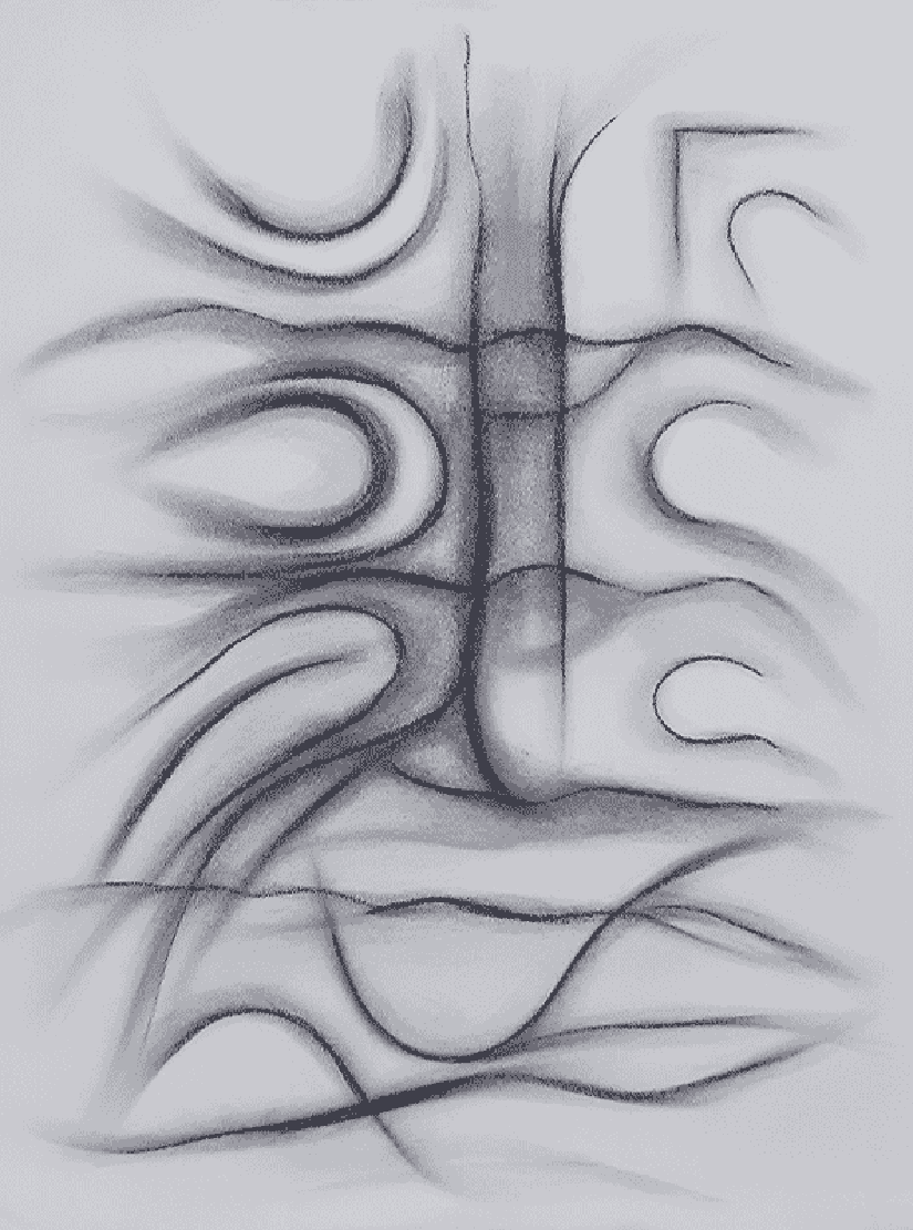 Desireless Melancholy  [ 30" x 24"  Pastel On Sketch Paper]