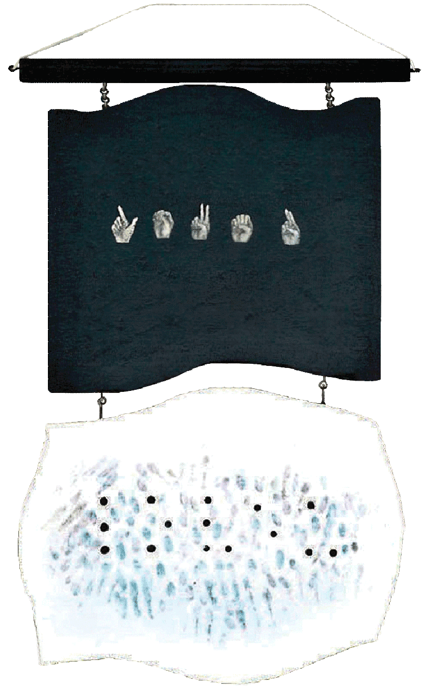 LOVE U  
18” x 38” x 1.5” 
Acrylic on canvas