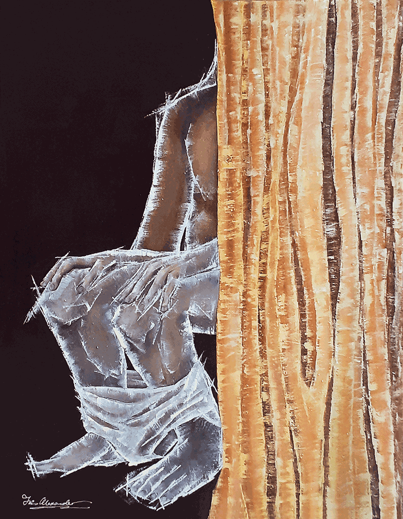 Private Time 
38” x 40” x 1” 
Acrylic on Burlap