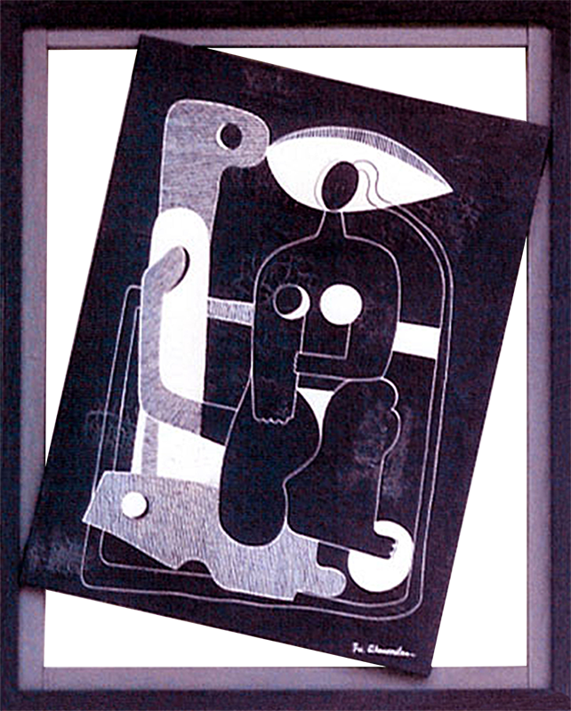 The Breeze No.Two  30" x 24" x 3" Acrylic on Canvas with Used Frame