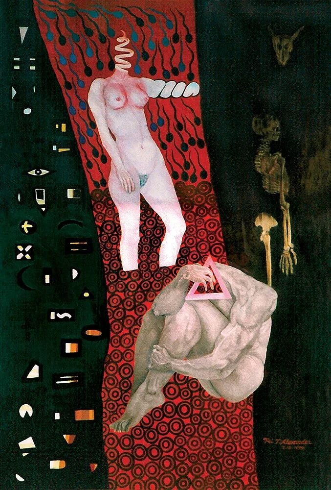 Yin Yang Birth Death 
40" x 52" x 1.5" 
Oil on Canvas