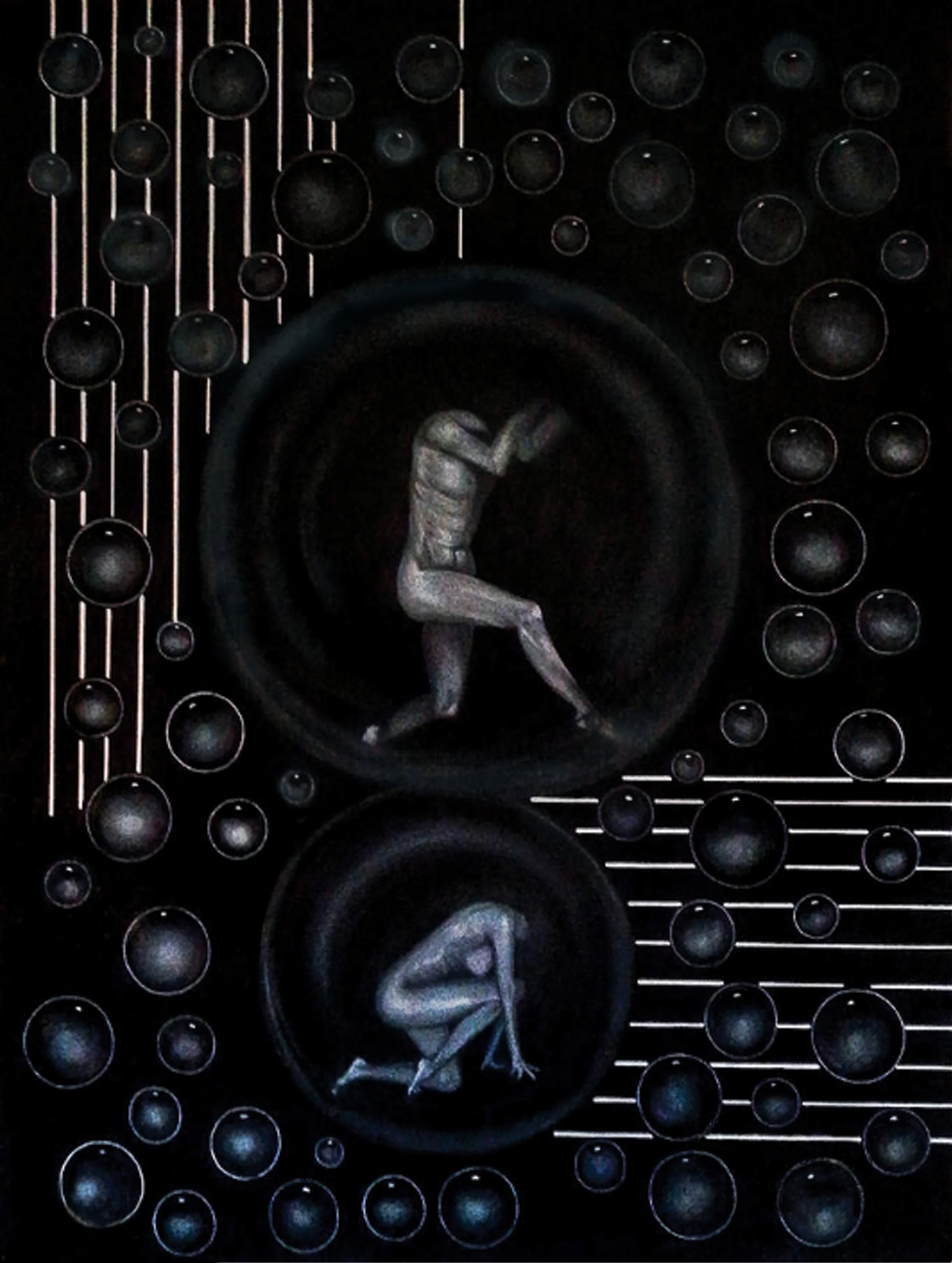 Bubbles Of Life  
36” x 48” x 1.5” 
Acrylic on canvas