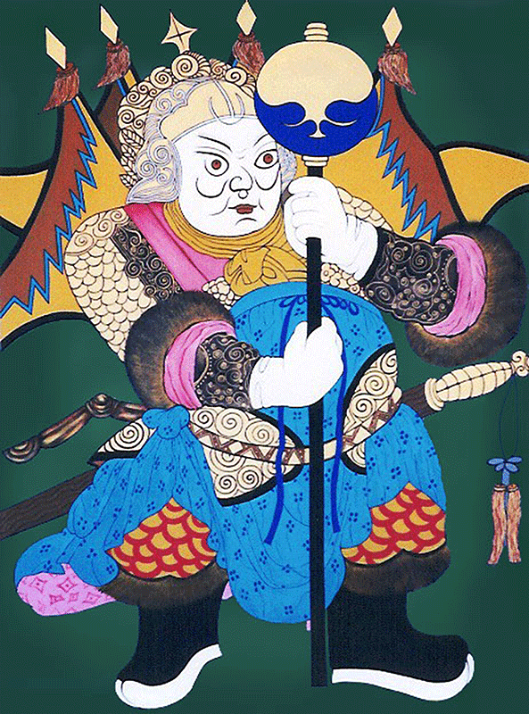 Doorguard No. One  30” x 36” x 2”  Acrylic on canvas 