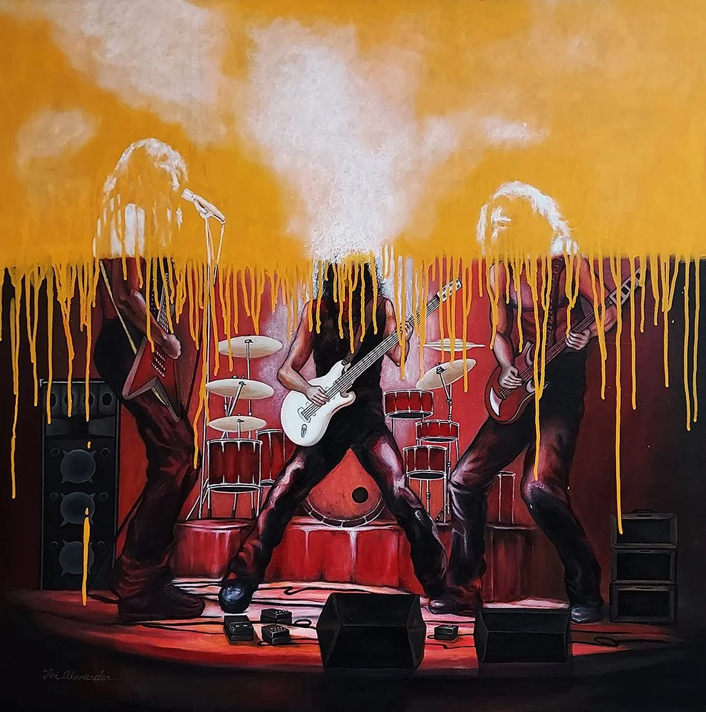 Rockers  
36” x 36” x 2.5” 
Acrylic on canvas