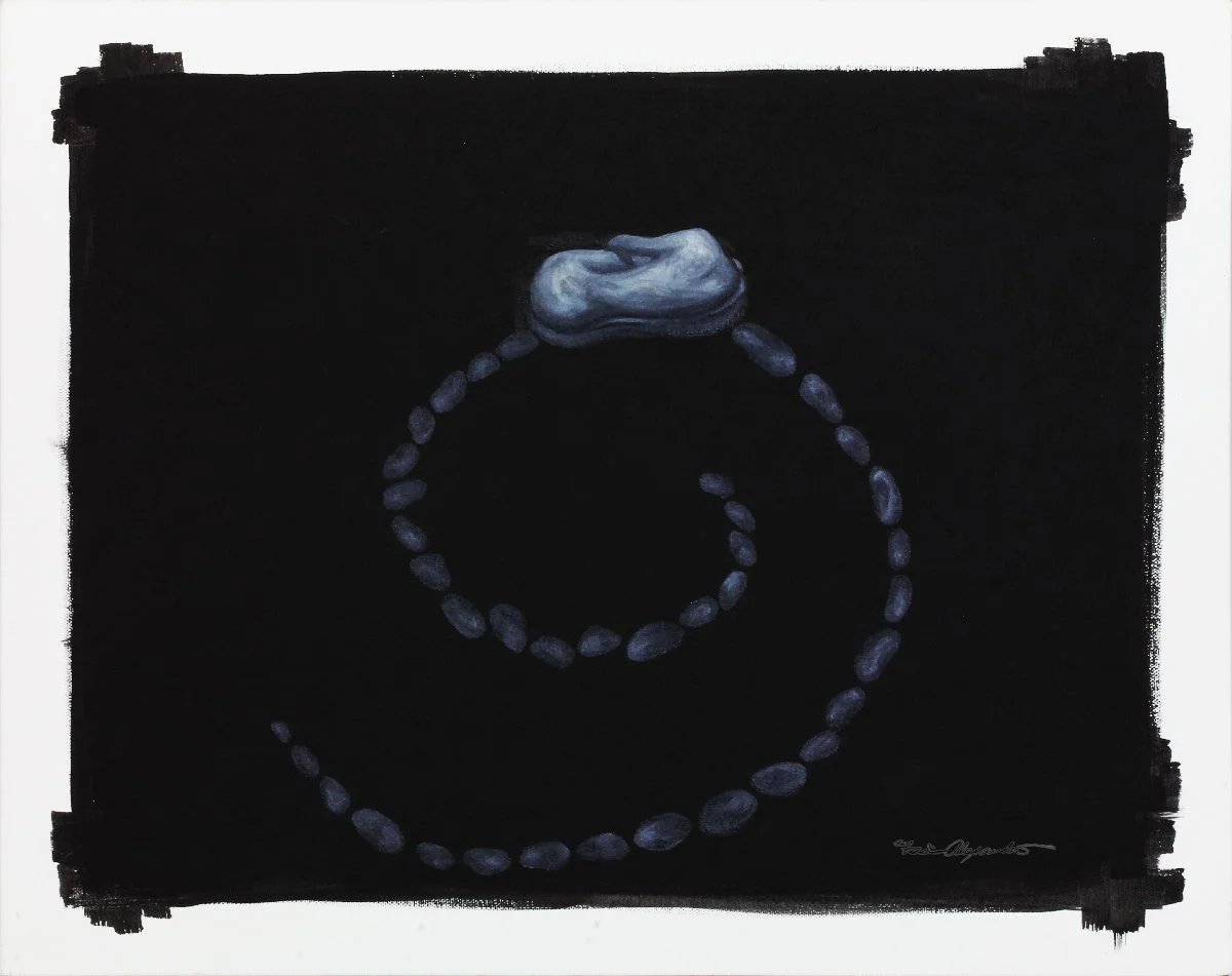 Life Comma  
20” x 16” x 4” 
Acrylic on canvas