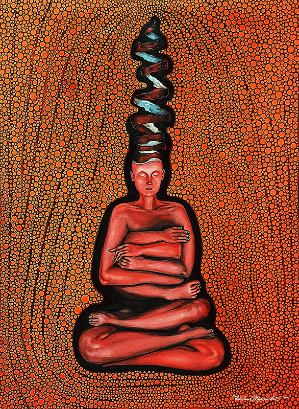 Positive Ion 
36" x 40" 
Acrylic on Canvas