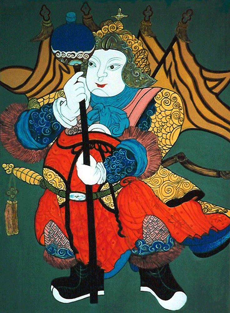 Doorguard No.Two  30” x 36” x 2”  Acrylic on canvas