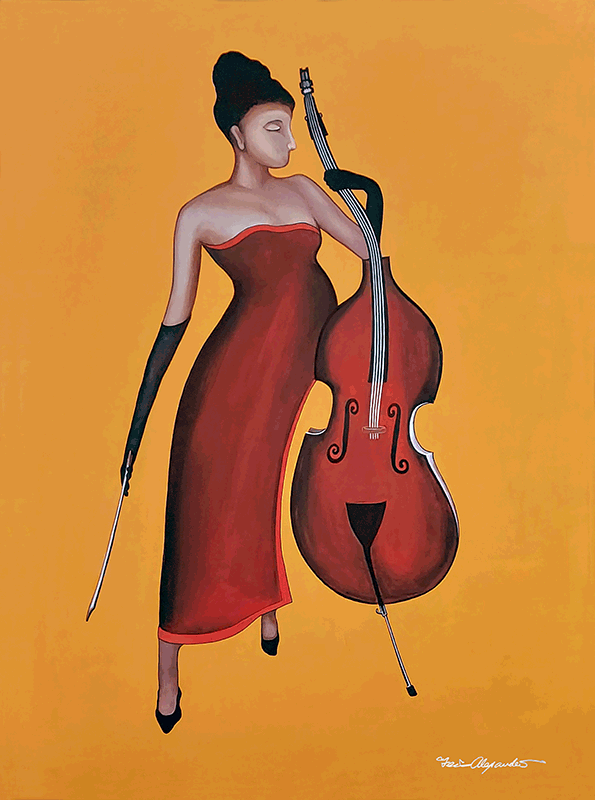 Cello Rhyme 
30" x 40" 
Acrylic on canvas