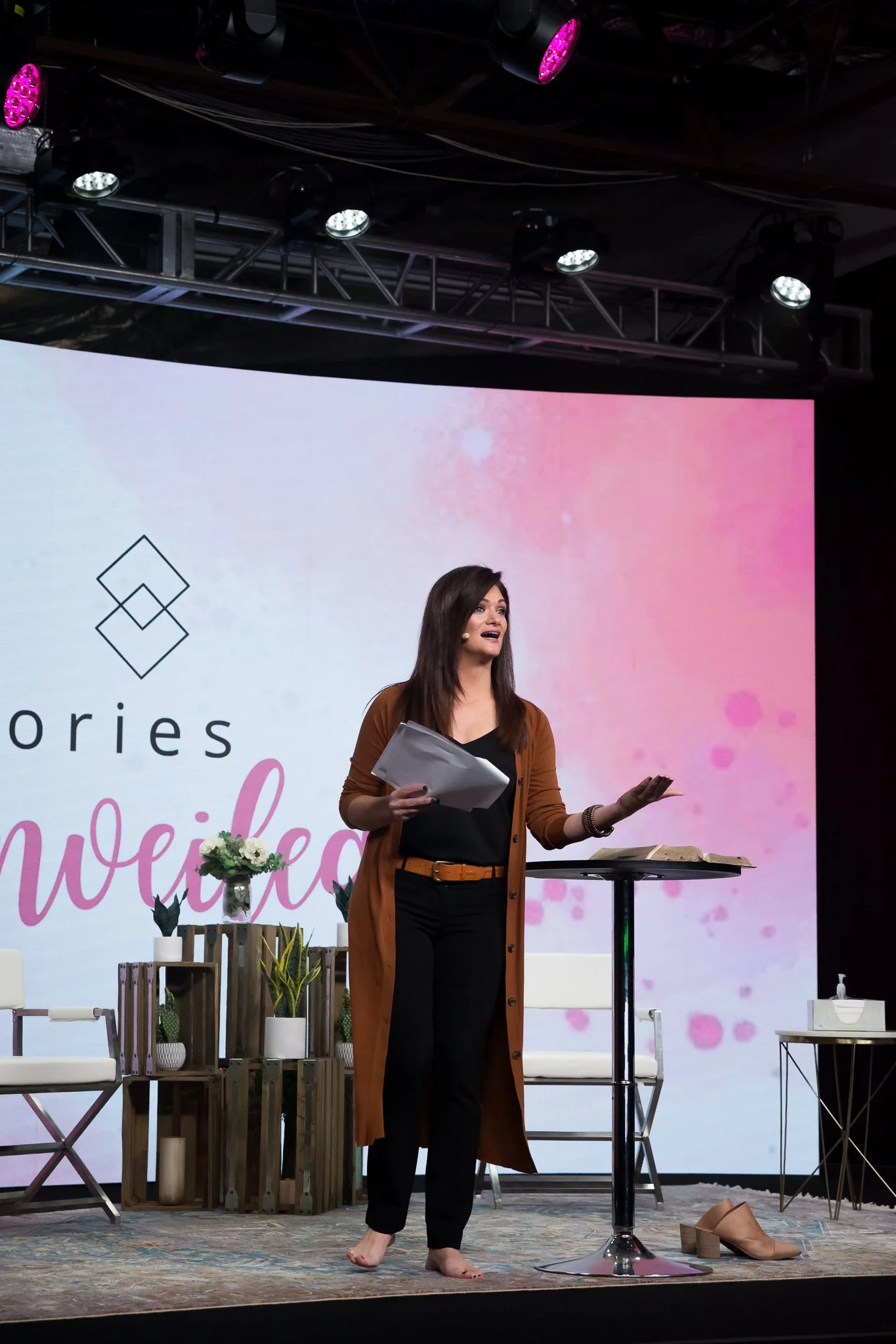 Rebekah Perkins teaching Christian women about spiritual formation