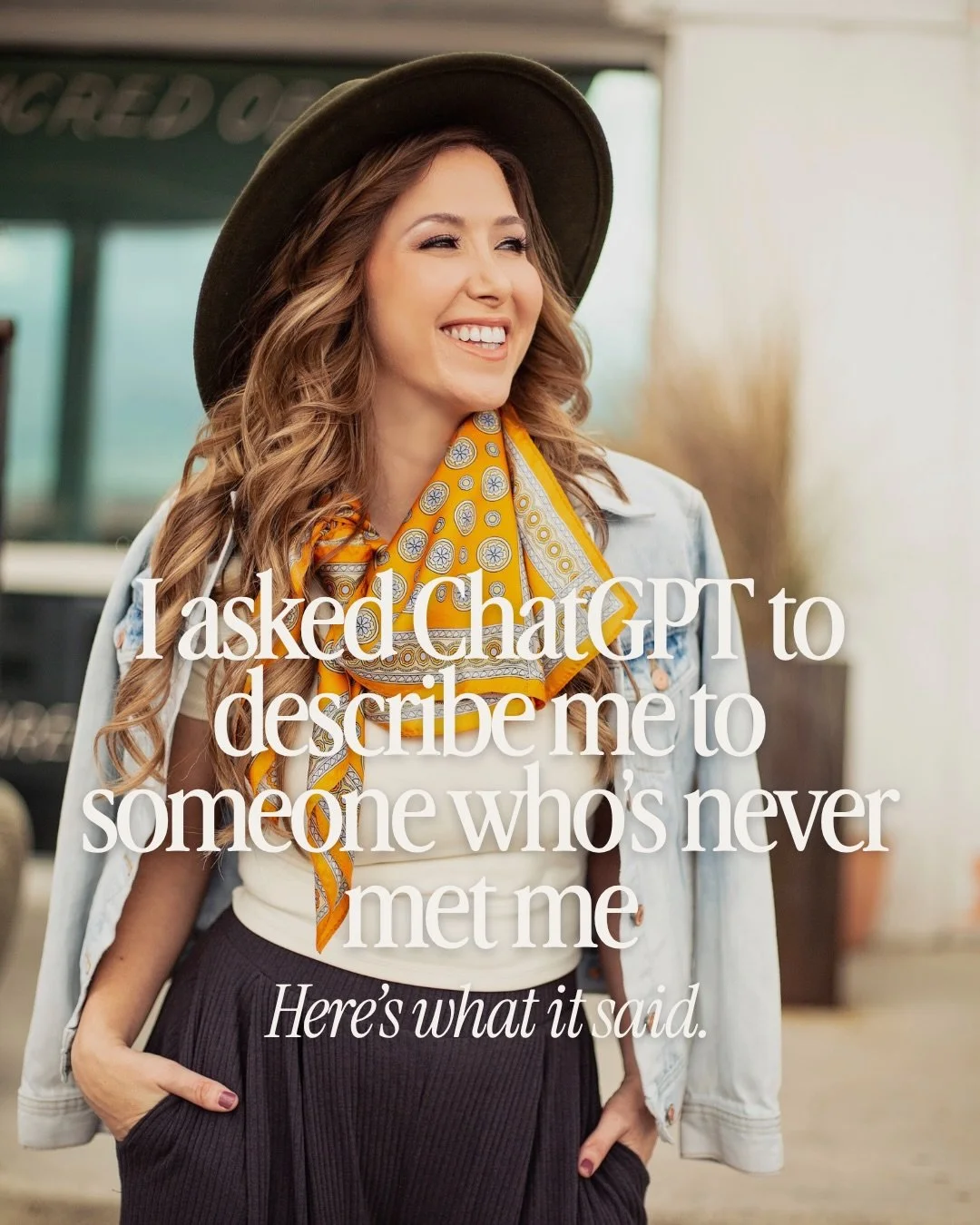 This was an interesting experiment.

I&rsquo;ve asked ChatGPT for plenty of things, but asking it to describe me felt a little different.

What surprised me wasn&rsquo;t necessarily what it said, but how it connected things about me that I&rsquo;ve a