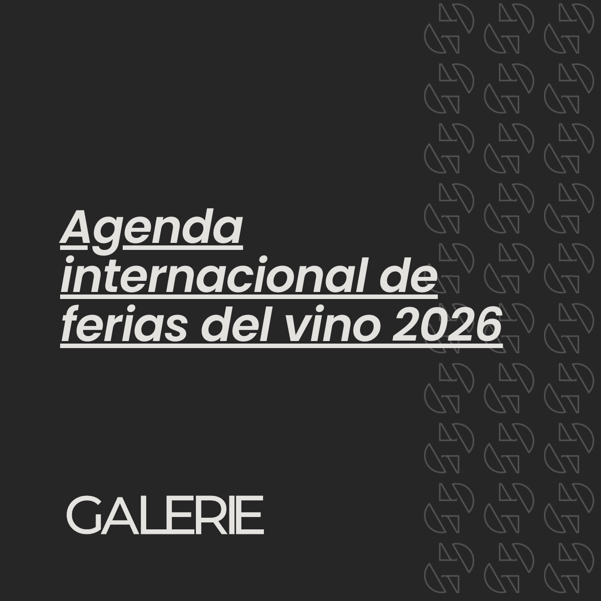 Agenda internacional de ferias del vino 2026