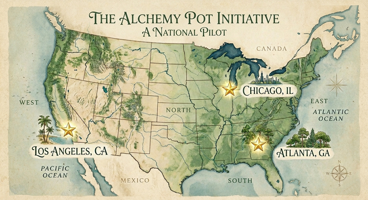 The Alchemy Pot Initiative — National Pilot Map