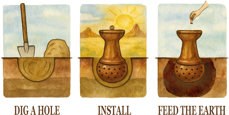 Dig, Install, Feed the Earth