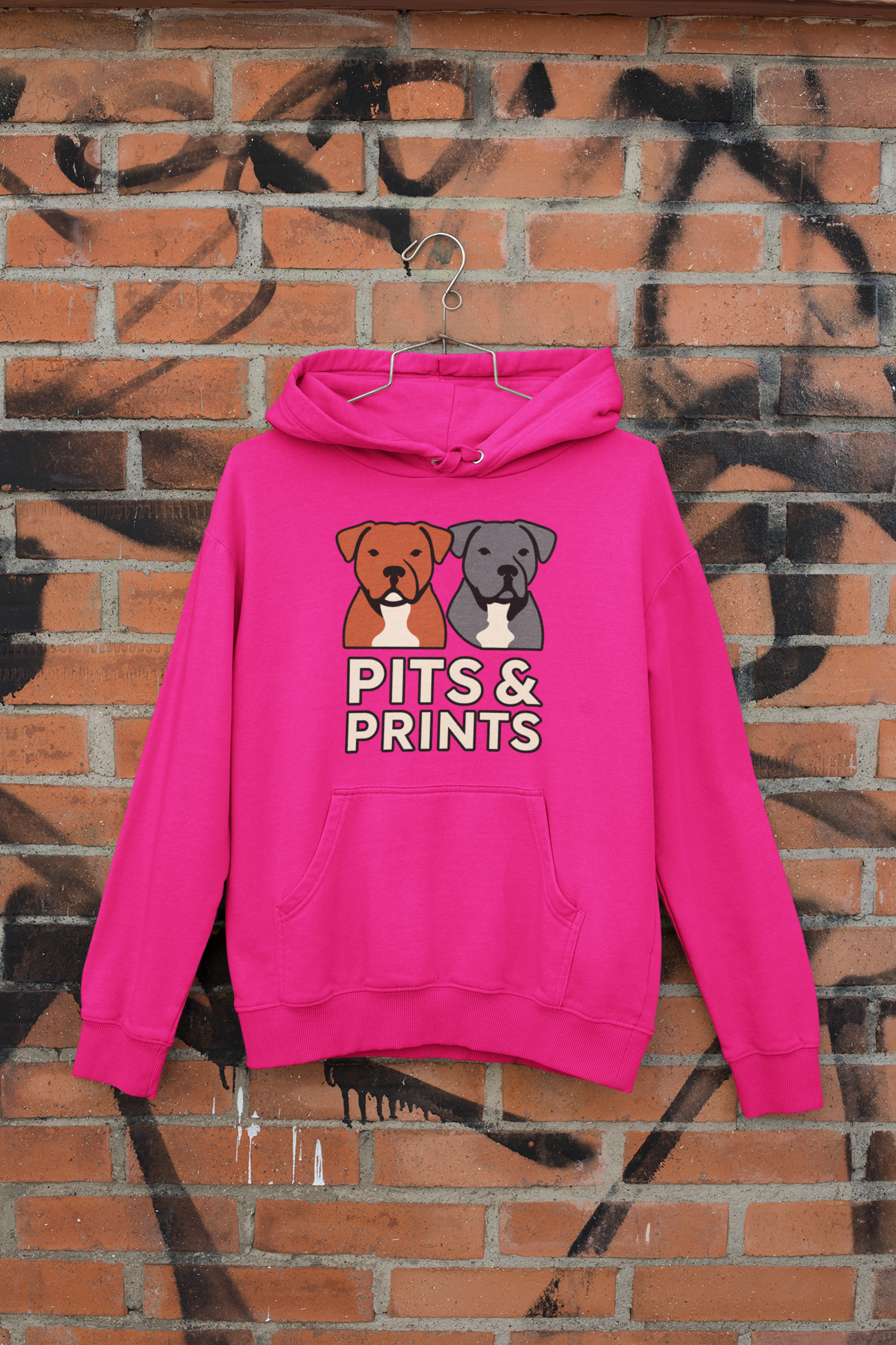 Pits & Prints Hooded Sweatshirt