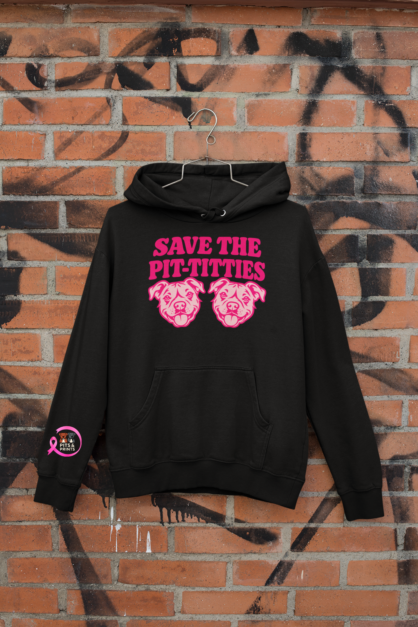 Save the Pit-Titties Hoodie — Breast Cancer Awareness Edition